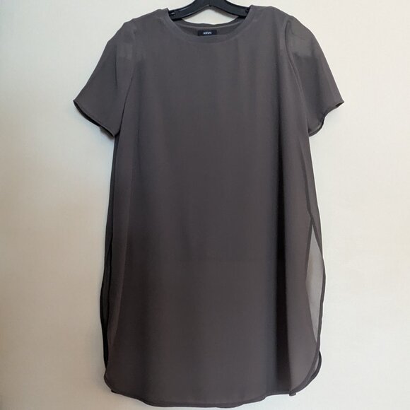 Alfani Women's Olive Green Illusion Tunic Blouse Top Size M - Picture 4 of 7